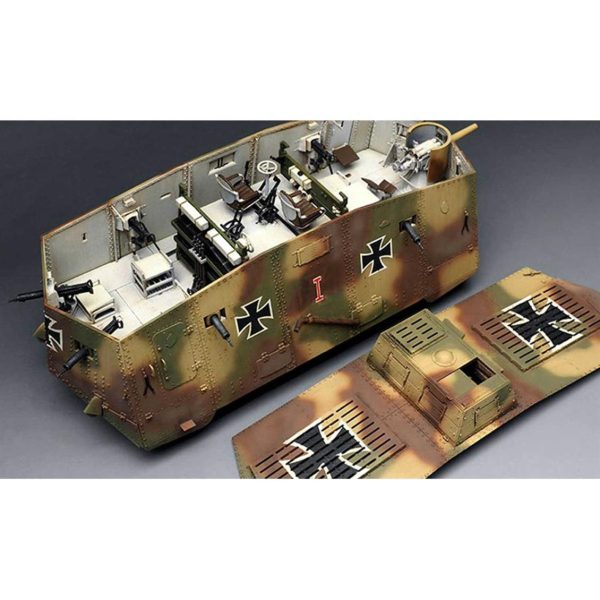 Meng TS-017 Alman A7V Krupp Tankı - Görsel 6
