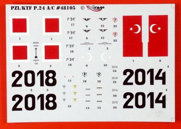 Mirage 48105 1/48 Pzl/Tfk P.24 C Turkish Air Force - Görsel 7