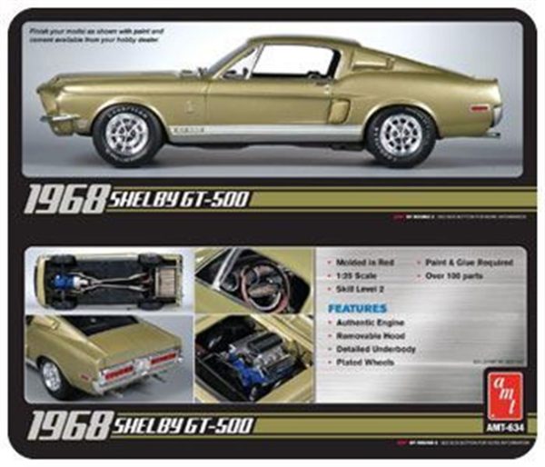 AMT 634 1968 Shelby GT500 - Görsel 3