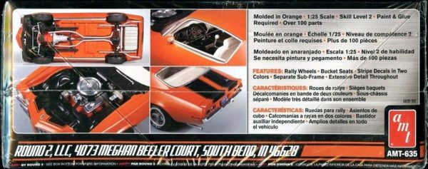 AMT 635 1970 1/2 Camaro Z28 - Görsel 4