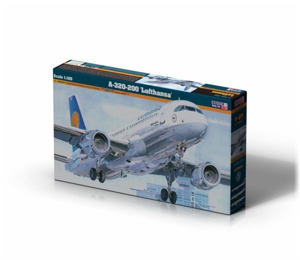 Mistercraft F008 1/125 A-320-200 Lufthansa Yolcu Uçağı Plastik Model Kiti