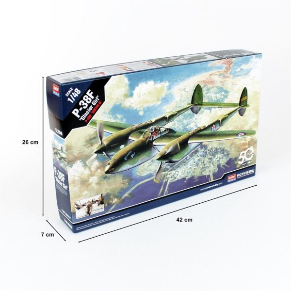 Academy 12208 P-38F - Görsel 5