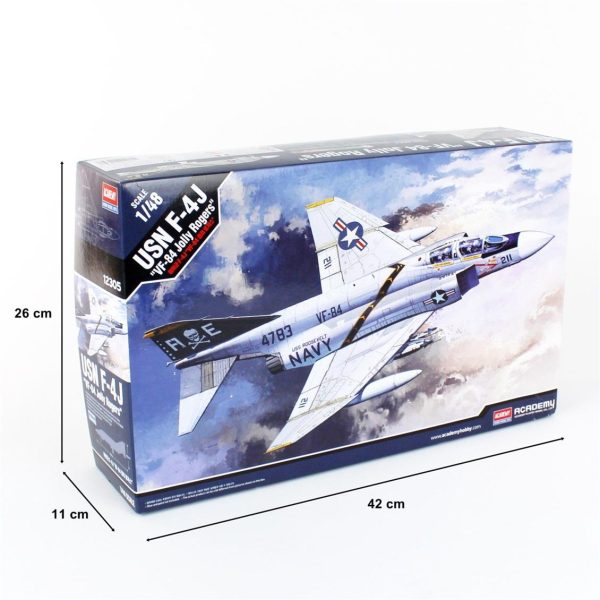 Academy 12305 ABD Donanması F-4J Phantom II VF-84 Jolly Rogers - Görsel 5