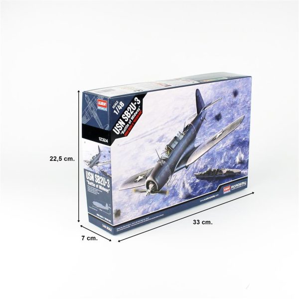 Academy 12324 1/48 Ölçek, USN SB2U-3(Battle of Midway) Savaş Uçağı, Plastik Model kiti - Görsel 5
