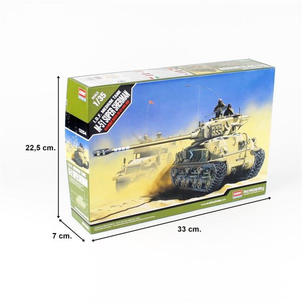 Academy 13254 I.D.F. M-51 Super Sherman Tankı - Görsel 5