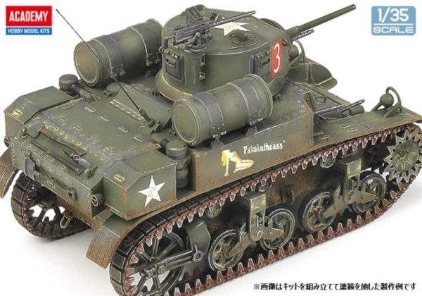 Academy 13269 US M3A1 Stuart - Görsel 4