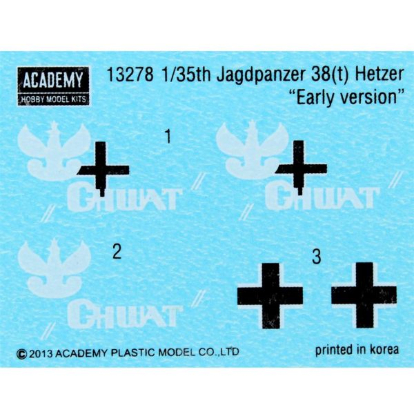 Academy 13278 Jagdpanzer 38 ton Hetzer - Görsel 6
