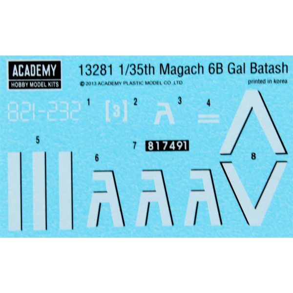 Academy 13281 Magach 6B Gal Batash Tankı - Görsel 4