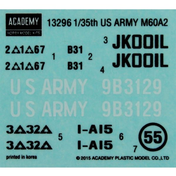 Academy 13296 Amerikan Army M60A2 PATTON Tankı - Görsel 4
