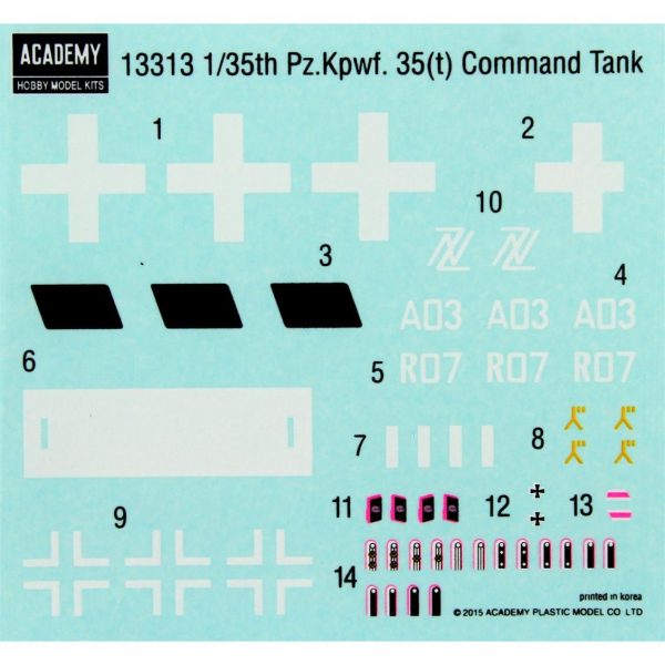 Academy 13313 Alman Command Pz.Bef.Wg. 35 ton Tankı - Görsel 4