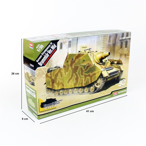 Academy 13525 German Strumpanzer IV Brummbar - Görsel 5