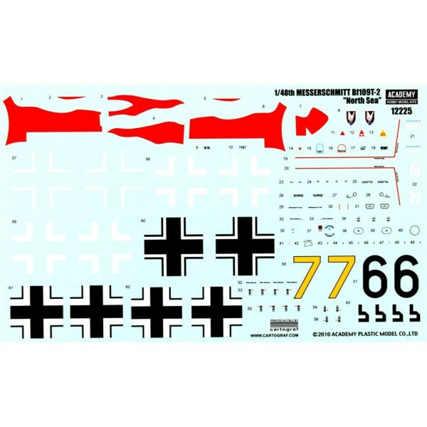 Academy 12225 1/48 Messerschmitt Bf 109T-2 - Görsel 4