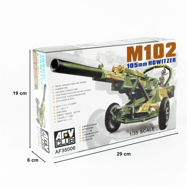 AFV Club AF35006 1/35 M102 105mm HOWITZER Obüs - Görsel 5
