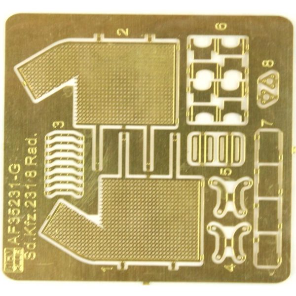 AFV Club AF35231 1/35 Ölçek, Sd.kfz.231 Schwere Panzerspähwagen Sd.Kfz.231 8-Rad Early Type Tank, Plastik Model kiti - Görsel 5