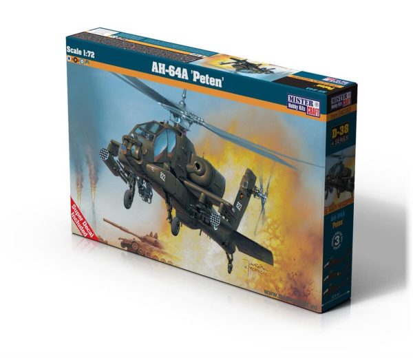 Mistercraft D038 1/72 AH-64A (Peten) Helikopter Plastik Model Kiti