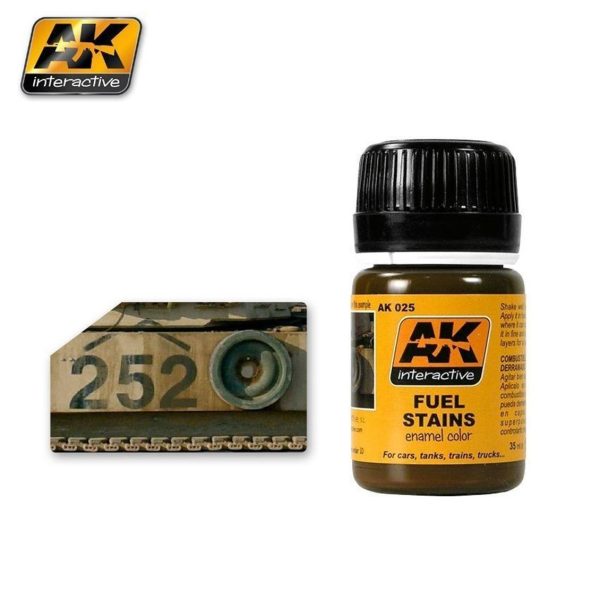 AK 025 35 ml. Yakıt Lekeleri Efekti