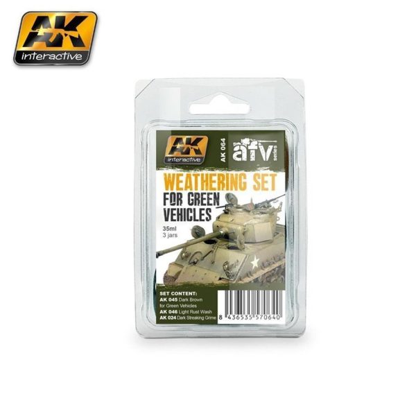 AK 064 3x35 ml. Yeşil Araçlar Aşınma Efekti