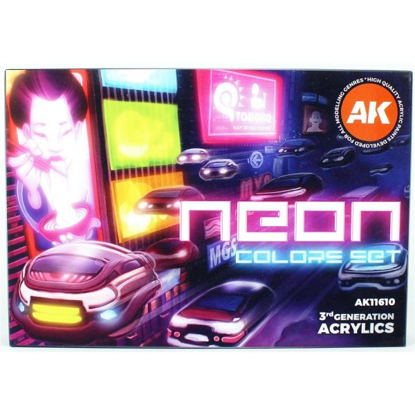 AK 11610 6x17 ml. Neon Renkleri