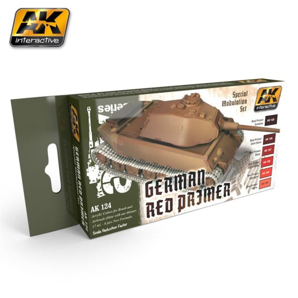 AK 124 6x17 ml. Kırmızı Astar Modülasyon Seti