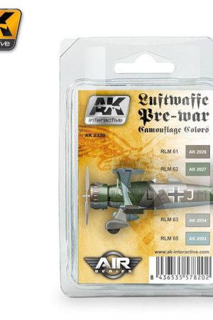 AK 2320 4x17 ml. Luftwaffe Pre-War Kamuflaj Renkleri