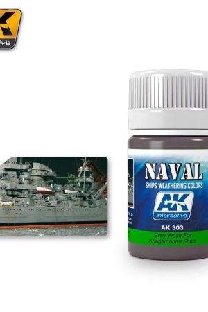 AK 303 35 ml. Kriegsmarine Gemileri Gri Eskitme Efekti