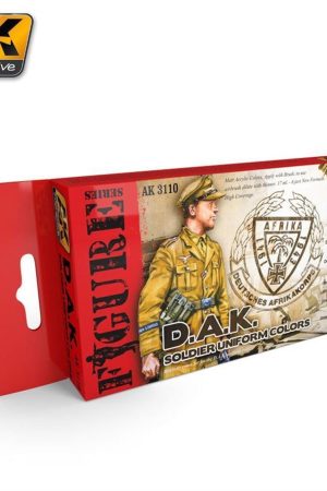 AK 3110 Alman Yeşilimsi Gri Üniforma Renkleri Model Boyası Seti 6x17ml