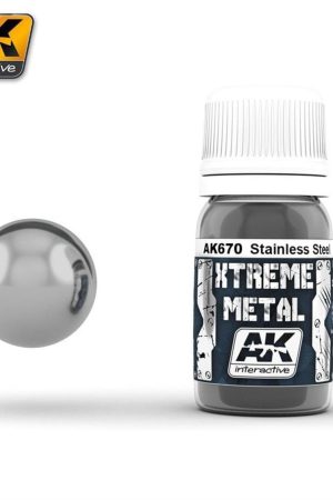 AK 670 30 ml. Paslanmaz Çelik Rengi