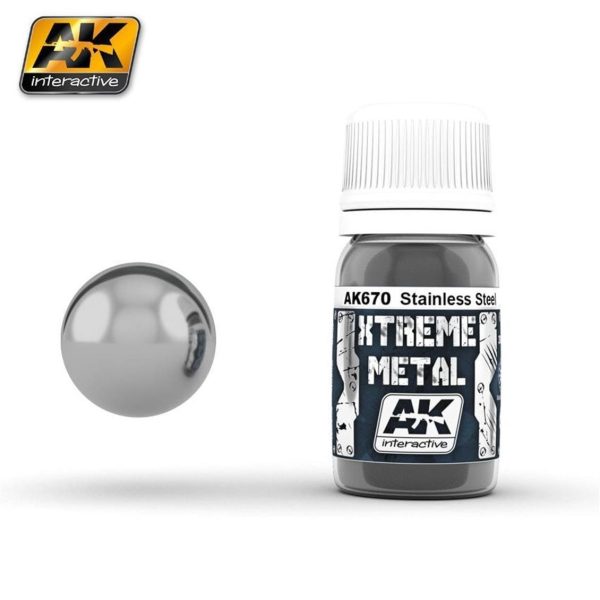 AK 670 30 ml. Paslanmaz Çelik Rengi