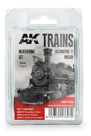 AK 7000 3x35 ml. Lokomotif ve Wagon Eskitme Efekti