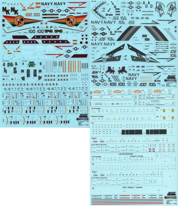 AMK 88007 1/48 Ölçek, Amerikan F-14D Super Tomcat Savaş Uçağı, Plastik Model kiti - Görsel 6