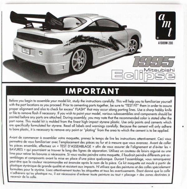 AMT 1089M 1995 Mitsubishi Eclipse - Görsel 4