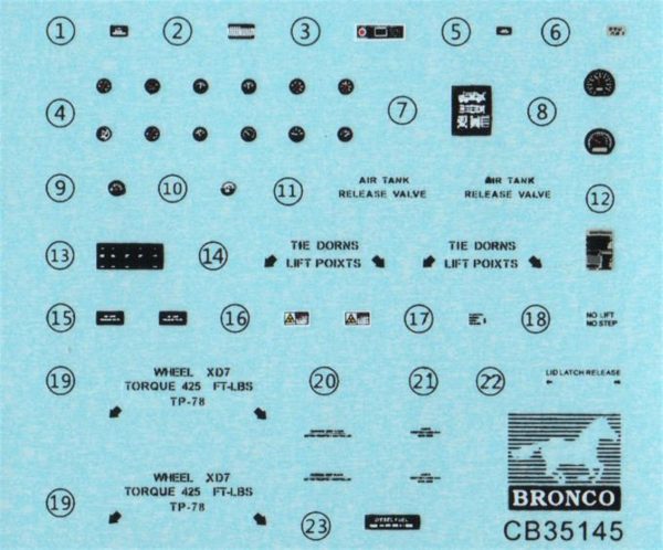 Bronco CB35145 1/35 Ölçek, BUFFALO 6x6 MPCV w/Slat Armor and Spa, Plastik Model kiti - Görsel 7