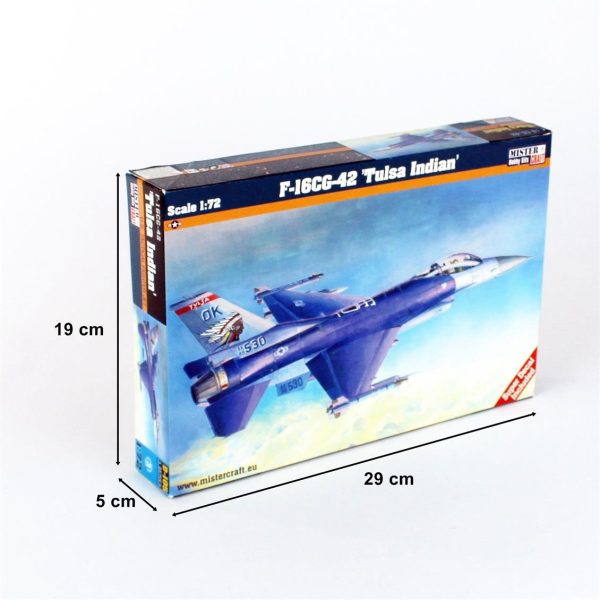 Mistercraft D105 1/72 F-16C-42 (Tulsa Yerlileri) Savaş Uçağı Plastik Model Kiti - Görsel 5