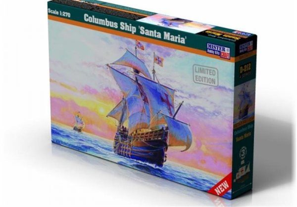 Mistercraft D212 1/270 Kristof Kolomb Santa Maria Yelkenli Gemisi Plastik Model Kiti