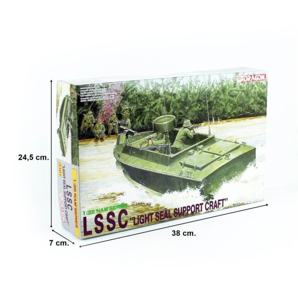Dragon 3301 1/35 Ölçek, LSSC (Hafif SEAL Destek Teknesi) ve 6 Figür, Plastik Model Kiti - Görsel 4