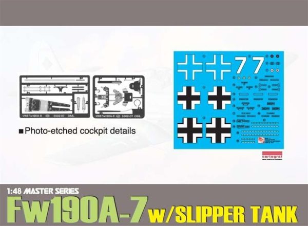 Focke Wulf Fw 190A-7 (w/Slipper Tank) Savaş Uçağı Plastik Model Kiti