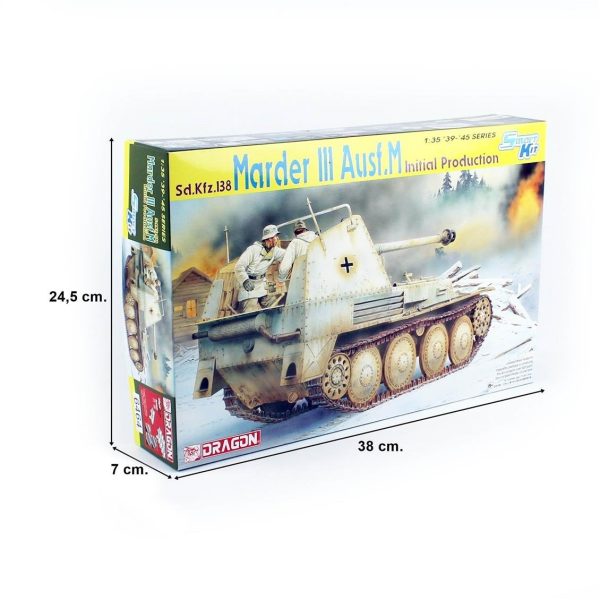 Dragon 6464 1/35 Ölçek, Sd.Kfz.138 Marder III Ausf.M, (İlk Üretim) Tankı  Plastik Model Kiti - Görsel 5