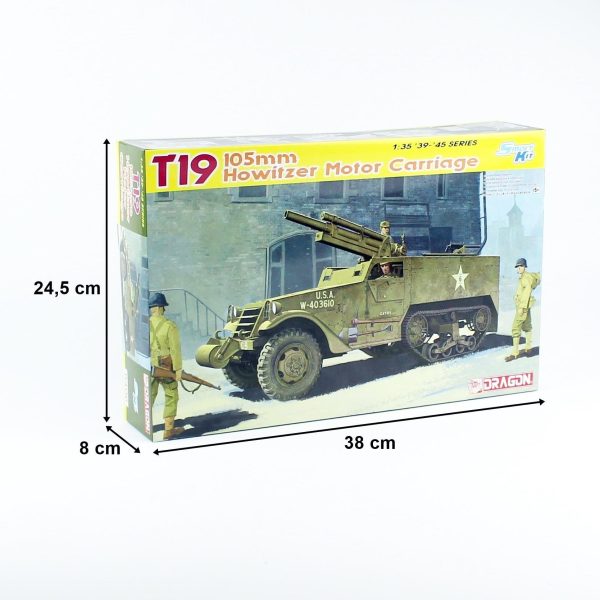Dragon 6496 T19 105mm Howitzer Kundağı Motorlu Top - Görsel 3