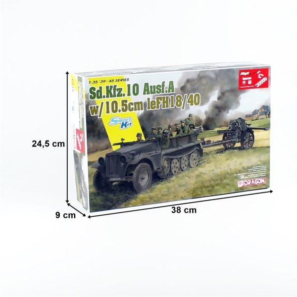 Dragon 6939 Sd.Kfz. 10 Ausf. A w/le.FH.18/40 - Görsel 4