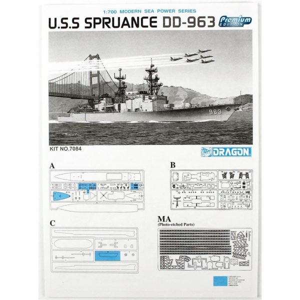 Dragon 7084 U.S.S Spruance DD-963 - Görsel 4