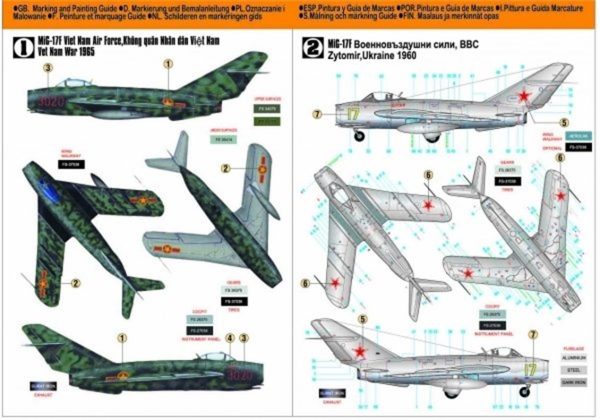 Mistercraft F002 1/48 Mig-17F Fresco - Görsel 2