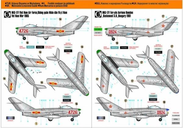 Mistercraft F003 1/48 Mig-17PF Radar Fresco - Görsel 4