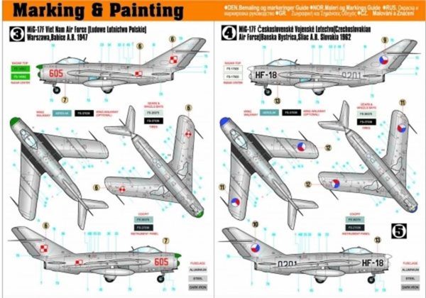 Mistercraft F003 1/48 Mig-17PF Radar Fresco - Görsel 3