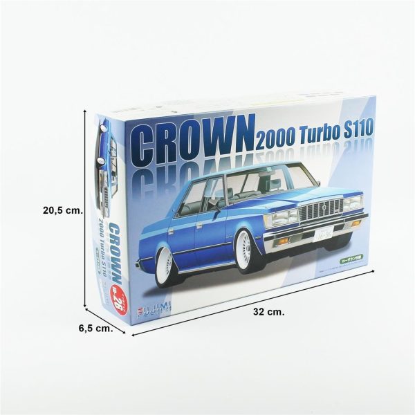 Fujimi ID-26 03951 Toyota Crown 2000 Turbo S110 - Görsel 5