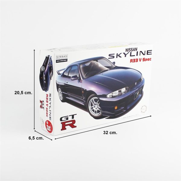 Fujimi ID-39 04627 Nissan R33 Skyline GT-R V-spec 1995 - Görsel 5