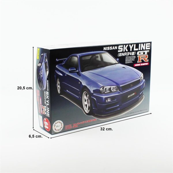 Fujimi ID-64 04660 Nissan Skyline R34GTR Nismo - Görsel 5