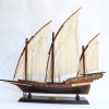 Gianhien Fb0019W60 Xebec Osmanlı Donanması Ahşap Hazır Yelkenli Savaş Gemisi Maketi