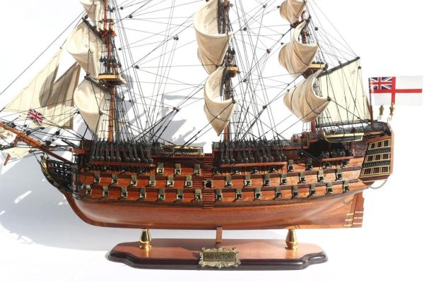"Gianhien Ts0001W70 Hms VIctory Ahşap Hazır ""Detaylı"" Yelkenli Savaş Gemisi Maketi" - Görsel 3