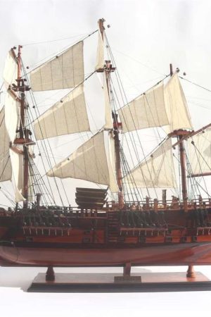 Gianhien Ts0006W60 Hms Bark Endeavour Ahşap Hazır Yelkenli Savaş Gemisi Maketi