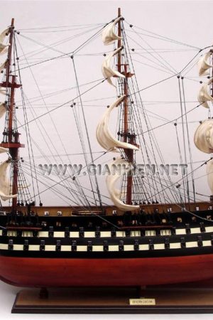 Gianhien Ts0106W Uss North Carolına Ahşap Ahşap Yelkenli Savaş Gemisi Maketi